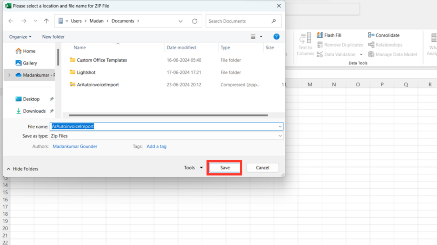 Generate CSV File
