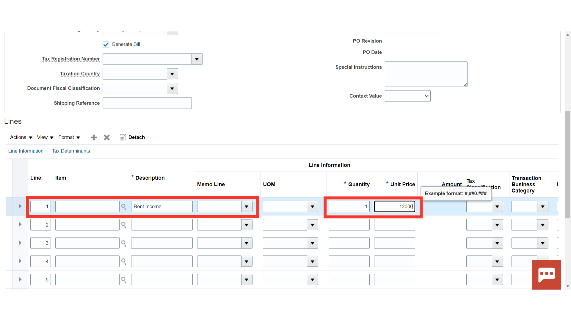 Create Recurring Bill Plan