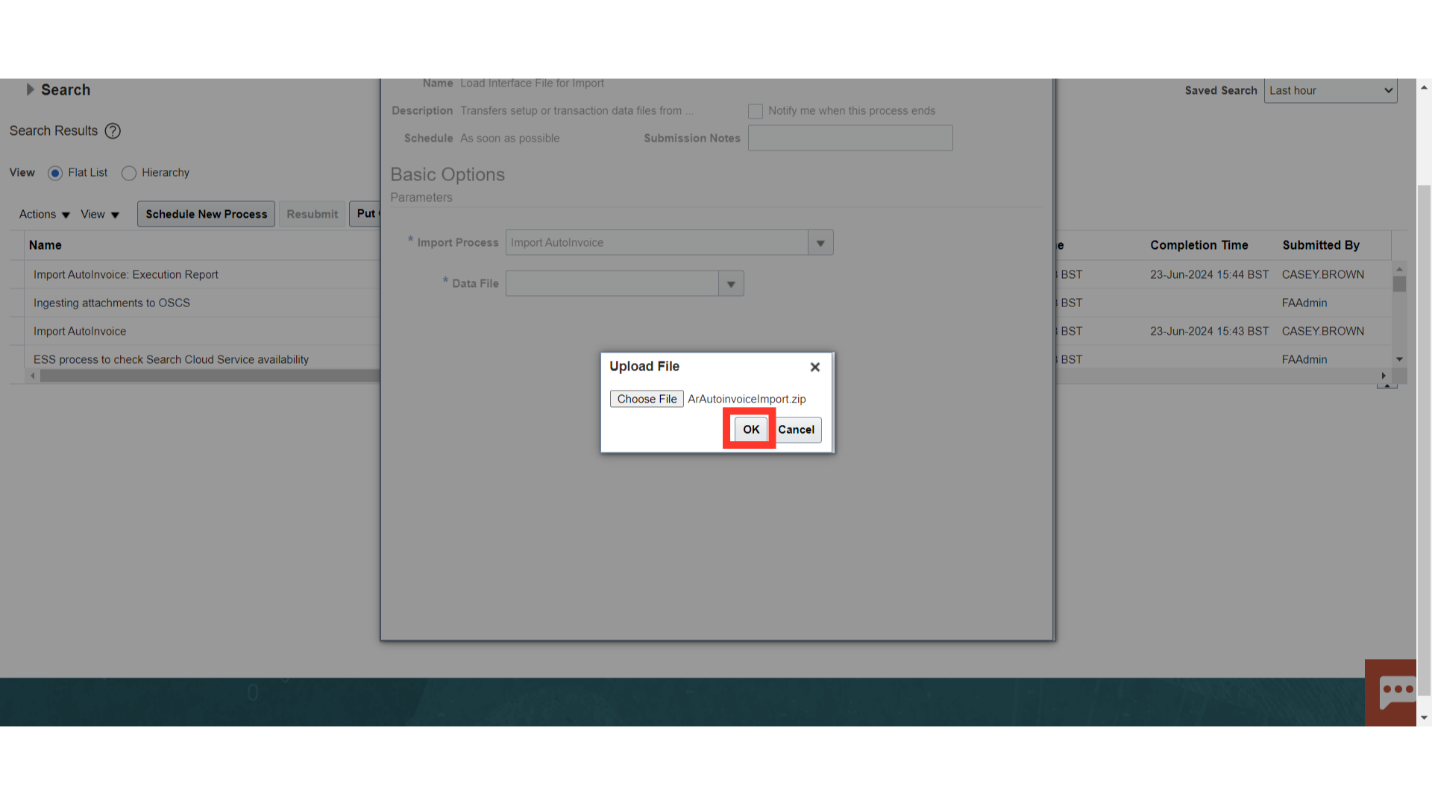 Load Interface File for Import