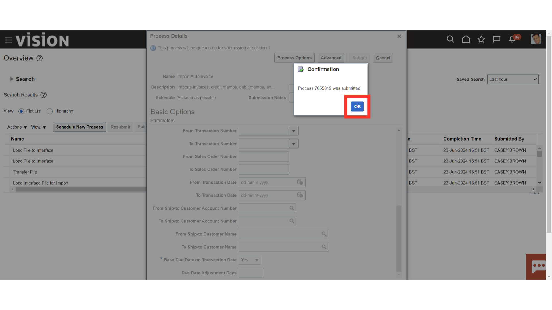 Import AutoInvoice