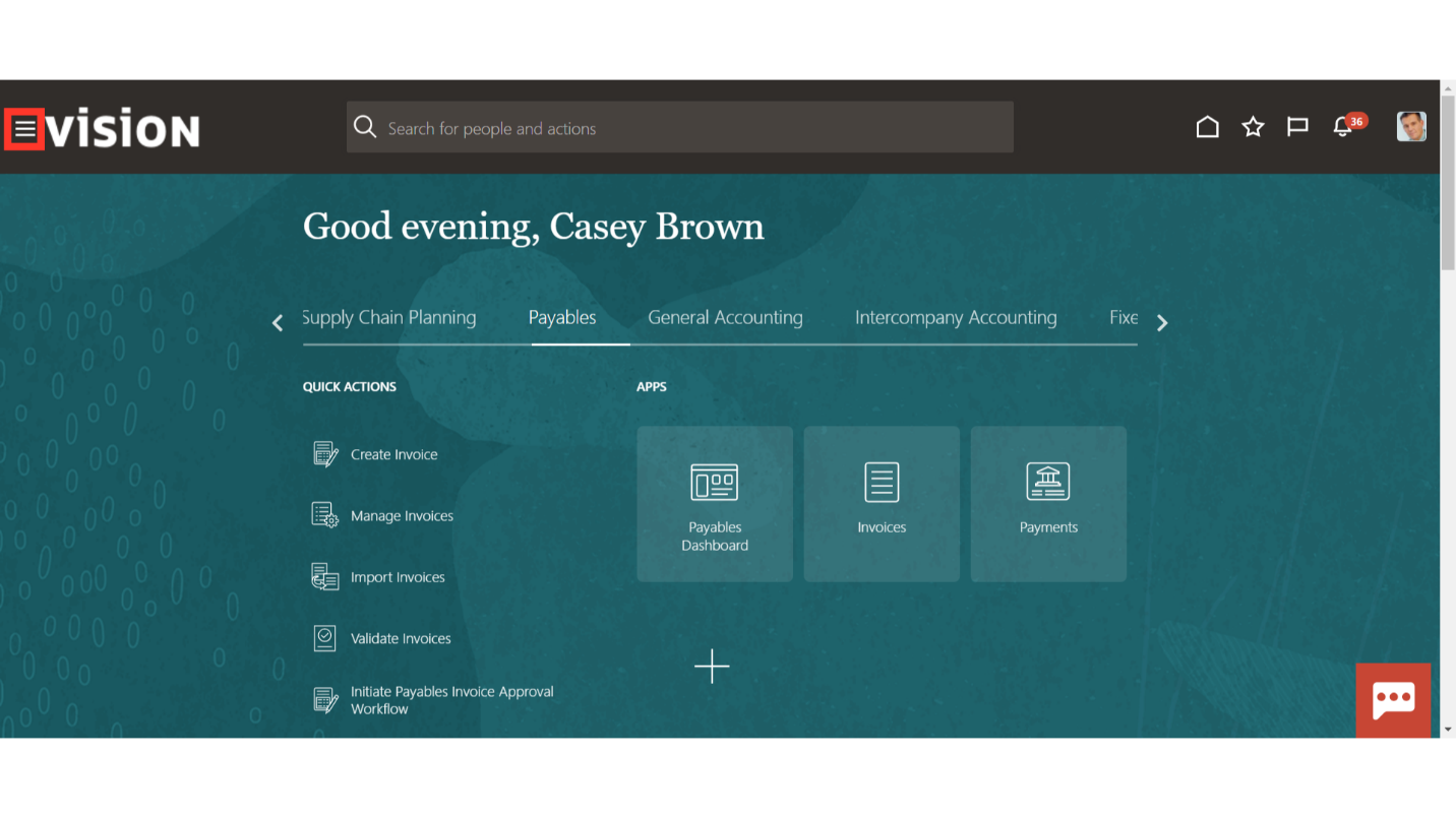 Navigate to Cash Management