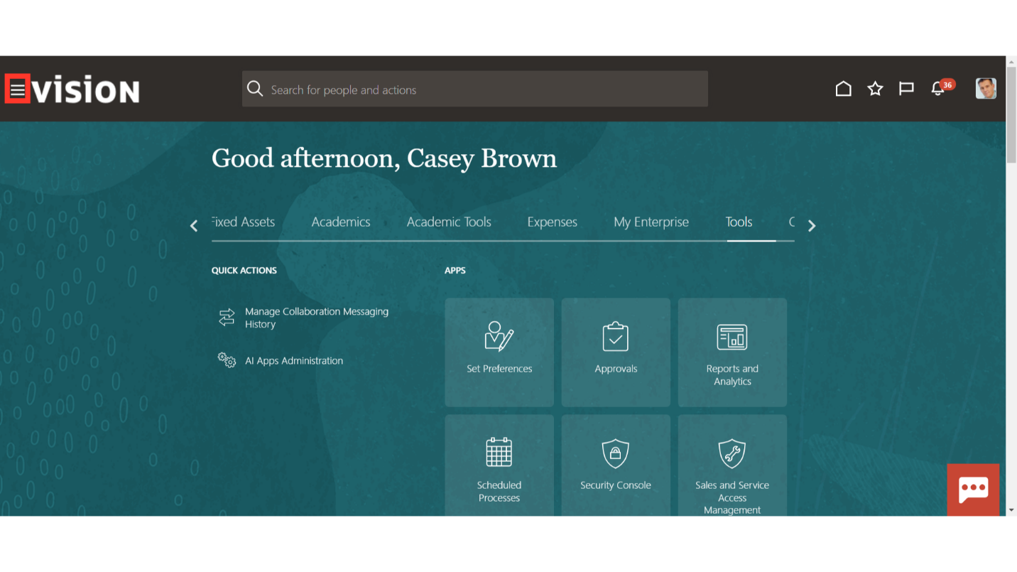 Navigate to Tools Section