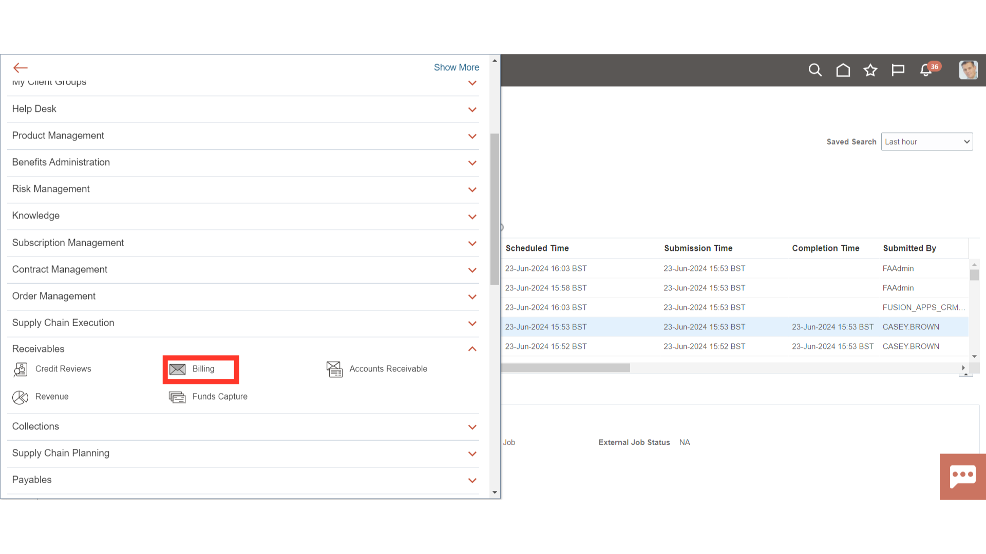 Click 'Billing'