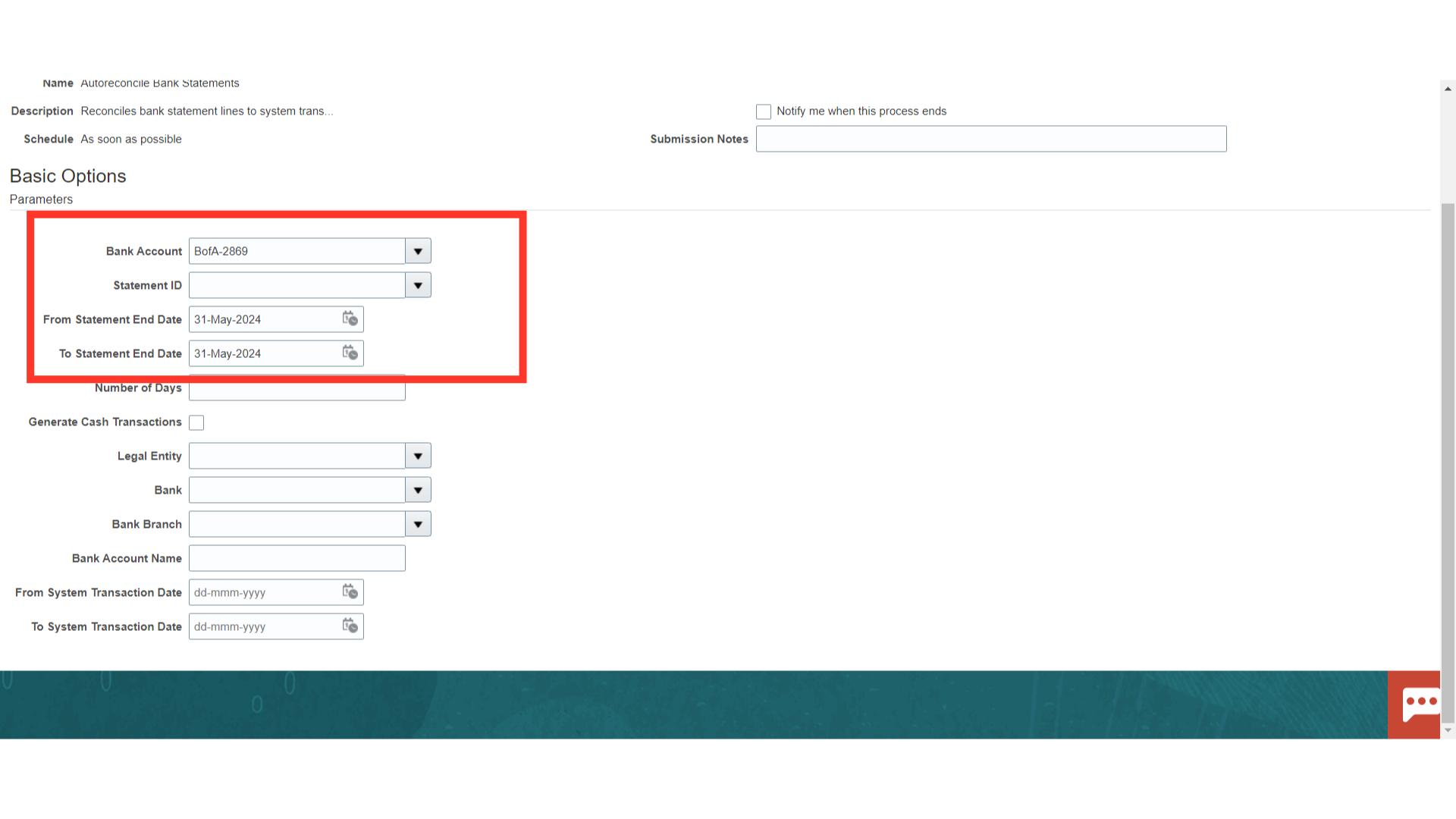 AutoReconcile Bank Statement