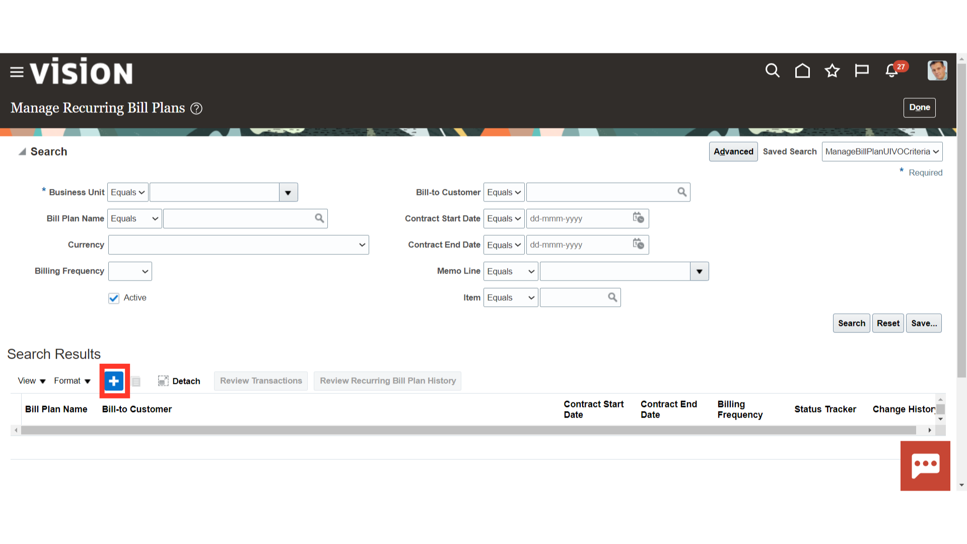 Create Recurring Bill Plan