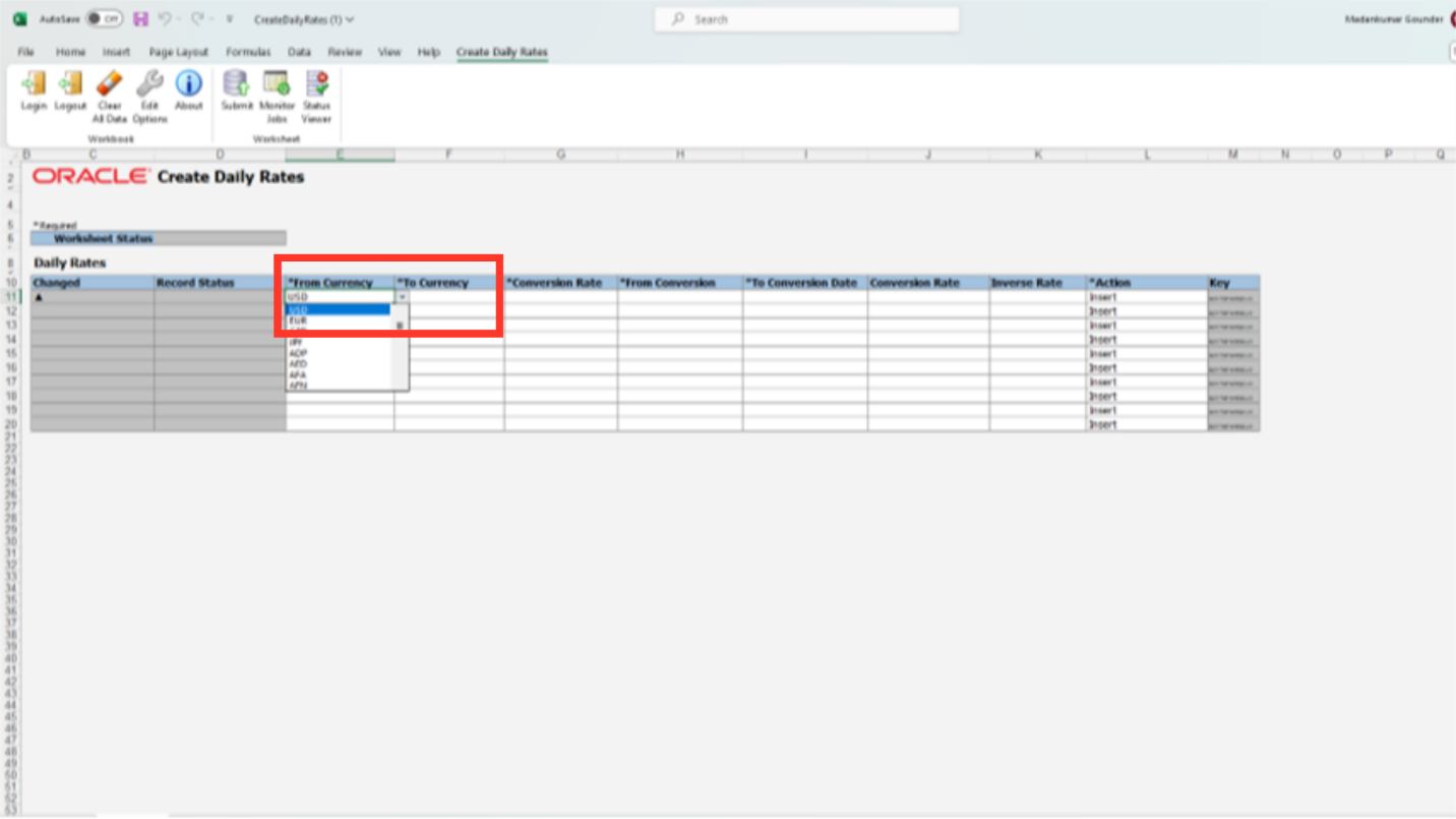 Data Filling ADFDI Spreadsheet