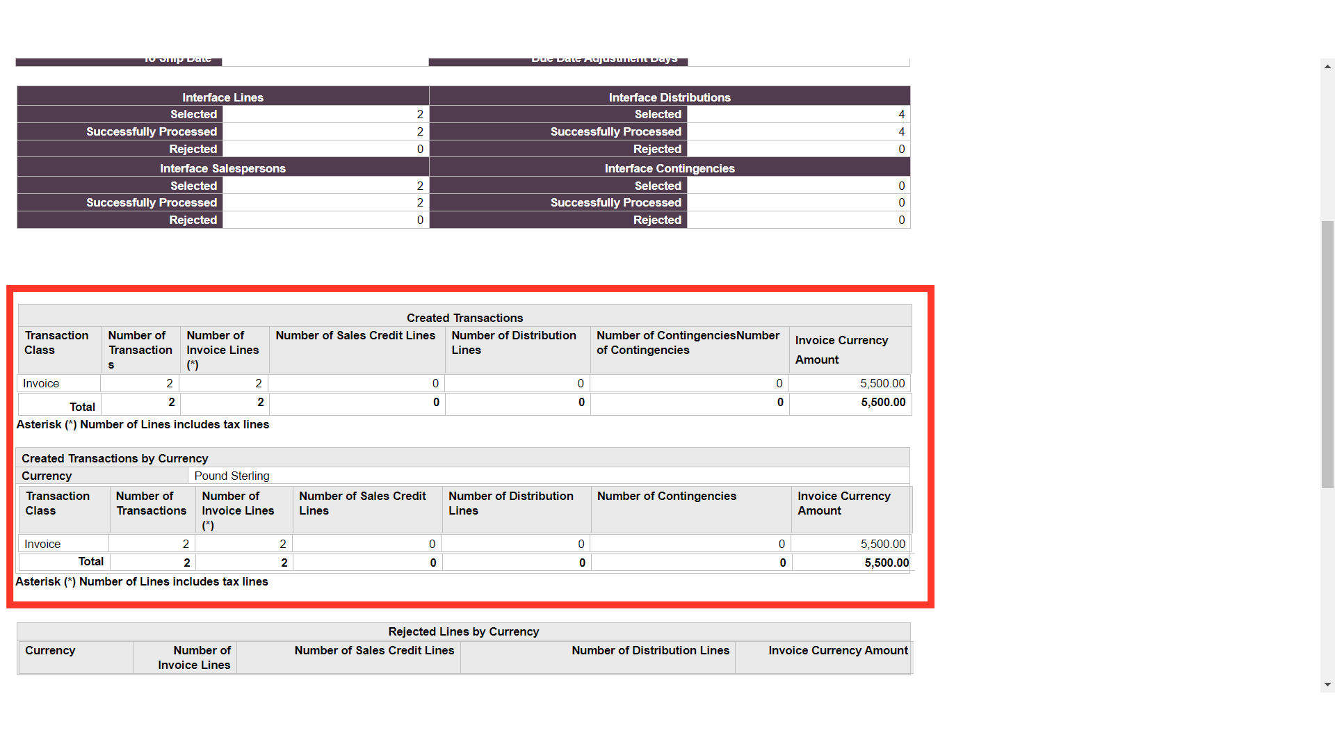 Report Layout